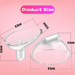Lick Tongue Nipple Suction Cups Vibrator Silicone Nipple Stimulator Electric Breast Pump Massager Sucker Sex Toys for Woman (Pink) - sextoysok