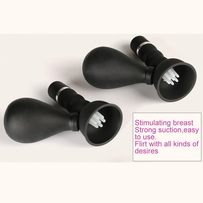 New Oral Licking Tongue Stimulating Breast Vibrator Nipple Sucking Vibrator Clitoral Stimulator Body Massager Sex Toys for Woman (Black) - sextoysok