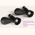 New Oral Licking Tongue Stimulating Breast Vibrator Nipple Sucking Vibrator Clitoral Stimulator Body Massager Sex Toys for Woman (Black) - sextoysok