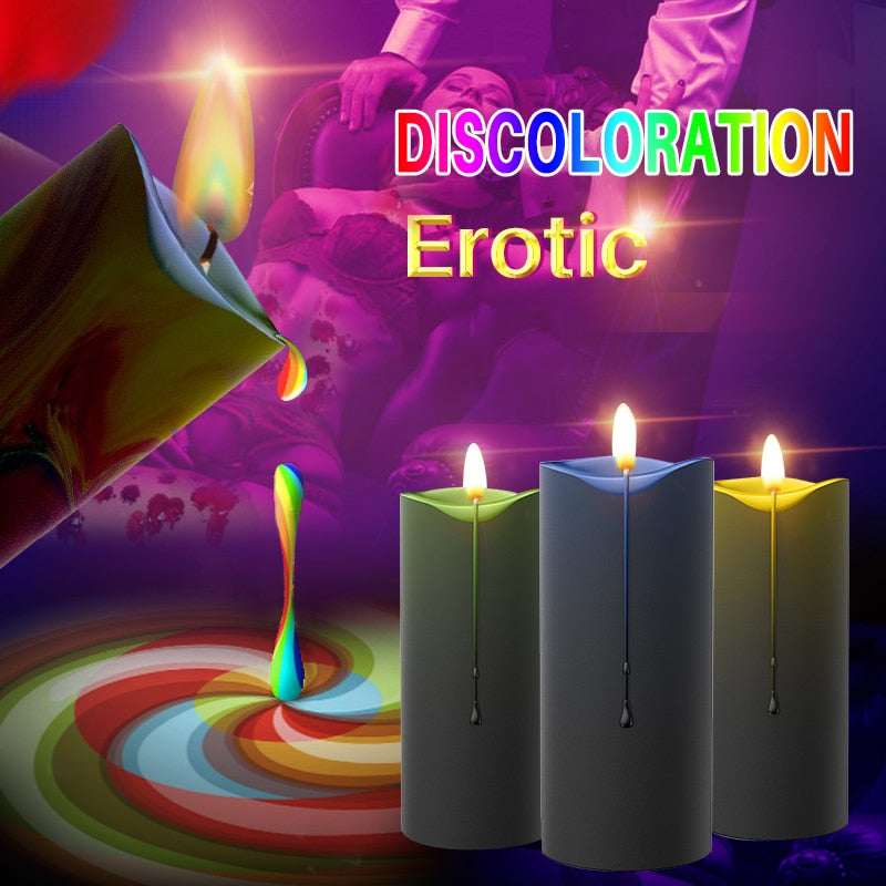 Low Temperature Candle Color Changing Candle Bdsm Drip Wax Sex Toys Adult Women Men Games Teasing Candle Erotic Adult Toys - sextoysok