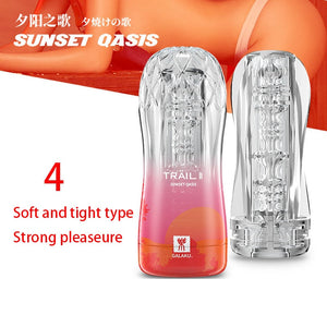 Male Masturbator Cup Soft Pussy Sex Toys Transparent Vagina Adult Endurance Exercise Sex Products Vacuum Pocket Cup for Men - sextoysok