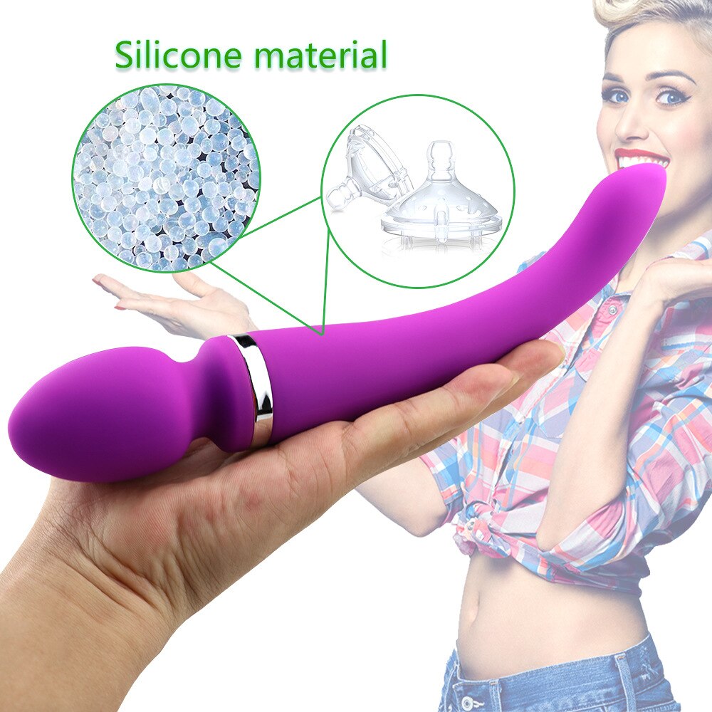 Sex Toy for Woman G Spot Massager Silica Gel Vibrator Double head Vibrator USB Charging Vibrator Female Sex Gift Products Game - sextoysok