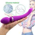 Sex Toy for Woman G Spot Massager Silica Gel Vibrator Double head Vibrator USB Charging Vibrator Female Sex Gift Products Game - sextoysok
