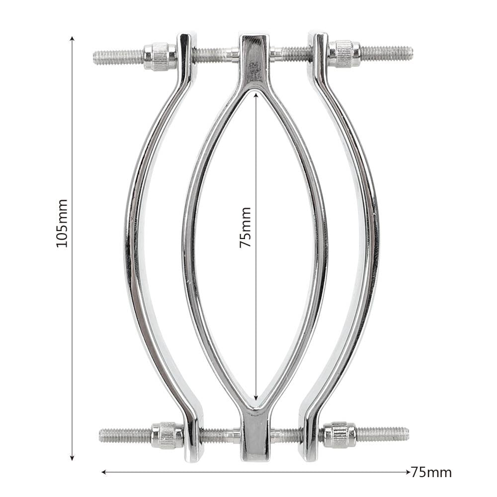 Metal Labia Clamps Clitoris Teasing G Spot Stimulator Vagina Speculum Inspecting Adult Bondage Masturbator Sex Toy For Women (GS13) - sextoysok