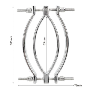 Metal Labia Clamps Clitoris Teasing G Spot Stimulator Vagina Speculum Inspecting Adult Bondage Masturbator Sex Toy For Women (GS13) - sextoysok