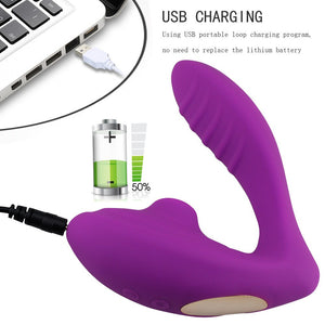 Sex Toys for Woman G-point Vibrator Strong Sucking Vibrator Silica Gel Self Comforter Female Sex Gifts ，Lovers Sex Toys (plum) - sextoysok