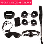 Sex Toys for Couples Handcuffs Whip Nipples Clip Blindfold Mouth Gag Adult Sex Toys Kit Sm Bondage Toy Flirt Games for Couples - sextoysok