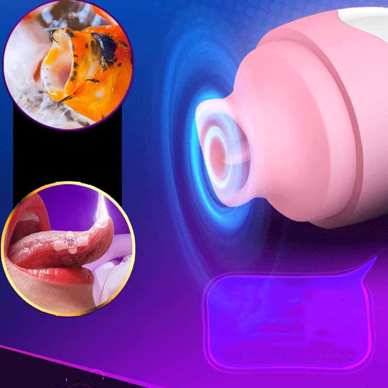 Erotic Female Masturbation Device Sex Sucking Machine USB Charging Tongue Licking Jump Egg Sexy Toys for Women nipple Sucker FB - sextoysok