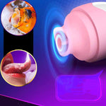 Erotic Female Masturbation Device Sex Sucking Machine USB Charging Tongue Licking Jump Egg Sexy Toys for Women nipple Sucker FB - sextoysok