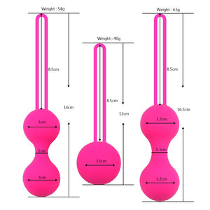 Set Safe Silicone Smart Ball Kegel Ball Ben Wa Ball Vagina Tighten Exercise Machine Vaginal Geisha Ball Sex Toys for Women - sextoysok