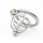 3 size Super Small Male Bondage Chastity belt Stainless Steel Adult Cock Cage BDSM Sex Toys Chastity Device Short Cage - sextoysok