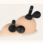 New Oral Licking Tongue Stimulating Breast Vibrator Nipple Sucking Vibrator Clitoral Stimulator Body Massager Sex Toys for Woman (Black) - sextoysok