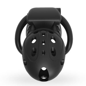 2019 New Air 1 Super Breathable Male Chastity Cage With Electric Shock Device and Multiple Locks - sextoysok