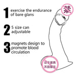 Magnet Cock Ring Metal Penis Sleeve For Male Extender Penis Enlargement Condoms Sex Toys Intimate Goods Ring On The Penis - sextoysok