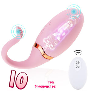 Sex Toys for Woman 10 Speed USB Charging Wireless Remote Control Fish Tail Jump Egg Vibrator Waterproof Massage Vibrator SexGift - sextoysok