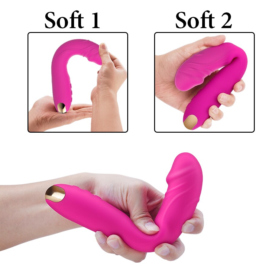 FLXUR 10 modes real dildo Vibrator for Women Soft Female Vagina Clitoris Stimulator Massager Masturbator Sex Products for Adults - sextoysok