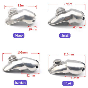 NEW ARRIVE Nice Design 316 Stainless Steel HT V3 Handmade Chastity Device A380-SS.. - sextoysok
