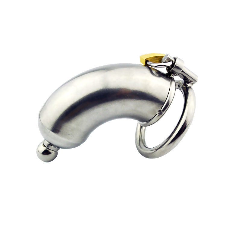 New stainless steel male chastity cage with locking urethral catheter plug metal cock cages chastity device sex toy for man - sextoysok