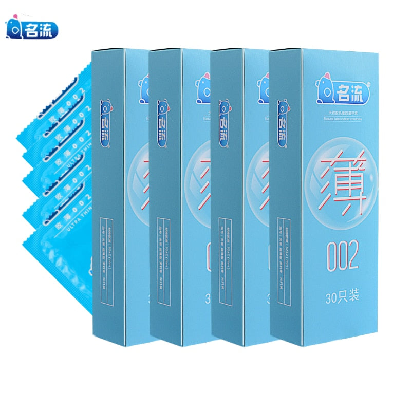 MingLiu 120pcs brand man quality ultra super thin condon 002 penis sleeve Intimate condoms kondom adult sex toy product for men (Utra Thin 120Pcs) - sextoysok