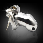 Male 316L stainless steel Luxury Honorable Short Cock Cage Male Chastity Magic Locker Device Sex Toy For Men A256 - sextoysok