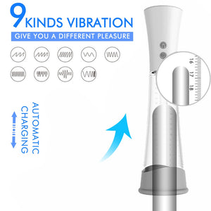 Men Penis Enlargement Vacuum Pump Vibrator Sex Toys For Adult Artificial Vagina Masturbator for Men Vacuum Pump bomba peniana - sextoysok