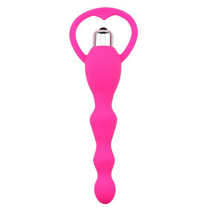 Anal Plug Sex Toys for Women Rear Court Silica Gel Vibration Pull Beads Anal Vibrator Anal Plug Beads for Sex Game Sex Product - sextoysok