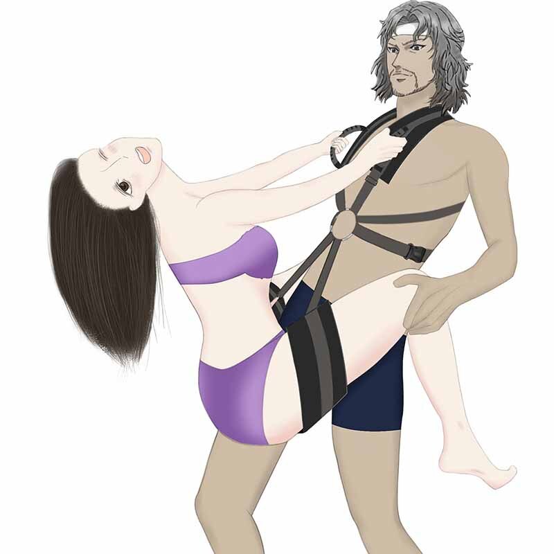 New Thicken Plush BDSM Self Bandage Shoulder Sex Swing Sex Toys for Couples Adult Binding Strap SM Slave Sex Shoulder porno (Chocolate) - sextoysok