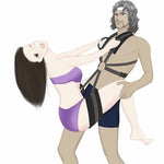 New Thicken Plush BDSM Self Bandage Shoulder Sex Swing Sex Toys for Couples Adult Binding Strap SM Slave Sex Shoulder porno (Chocolate) - sextoysok