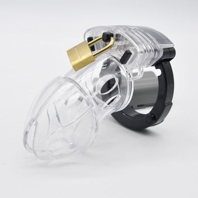 Plastic Male Chastity Device Adjustable Cuff Ring Male Multifunction Chastity Lock Bondage Belt Virginity Cock Adult Sex - sextoysok