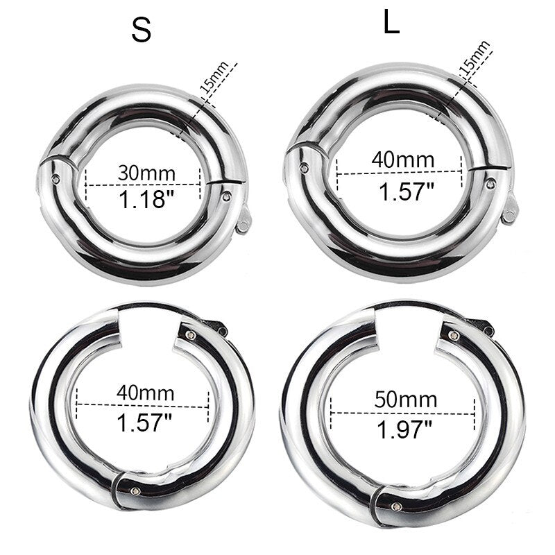 Cock Ring Penis Enlargement Metal Penis Ring Private Goods Ring Cock for Man Increase Penis Extender Intimate Penis Sleeve Dick - sextoysok