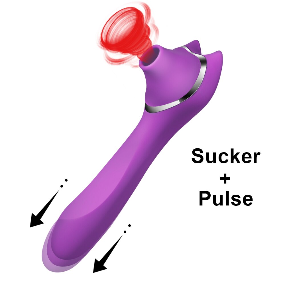 Clit Sucker Vagina Sucking Vibrator Sex Toy for Woman Clitoris Sucker Blowjob Oral Licking Nipple Sex Toys for Adults Couples - sextoysok