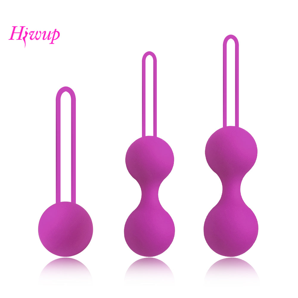 Silicone Vagina Shrinking Ball Sex Toys for Woman Kegel Motion Ball Vagina Tighten Exercise Geisha Ball Chinese Balls for Women - sextoysok
