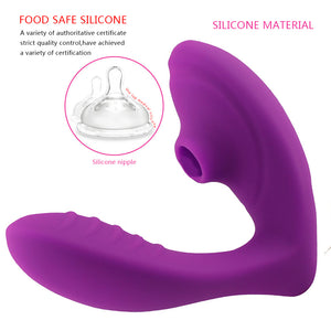 Sex Toys for Woman G-point Vibrator Strong Sucking Vibrator Silica Gel Self Comforter Female Sex Gifts ，Lovers Sex Toys (plum) - sextoysok