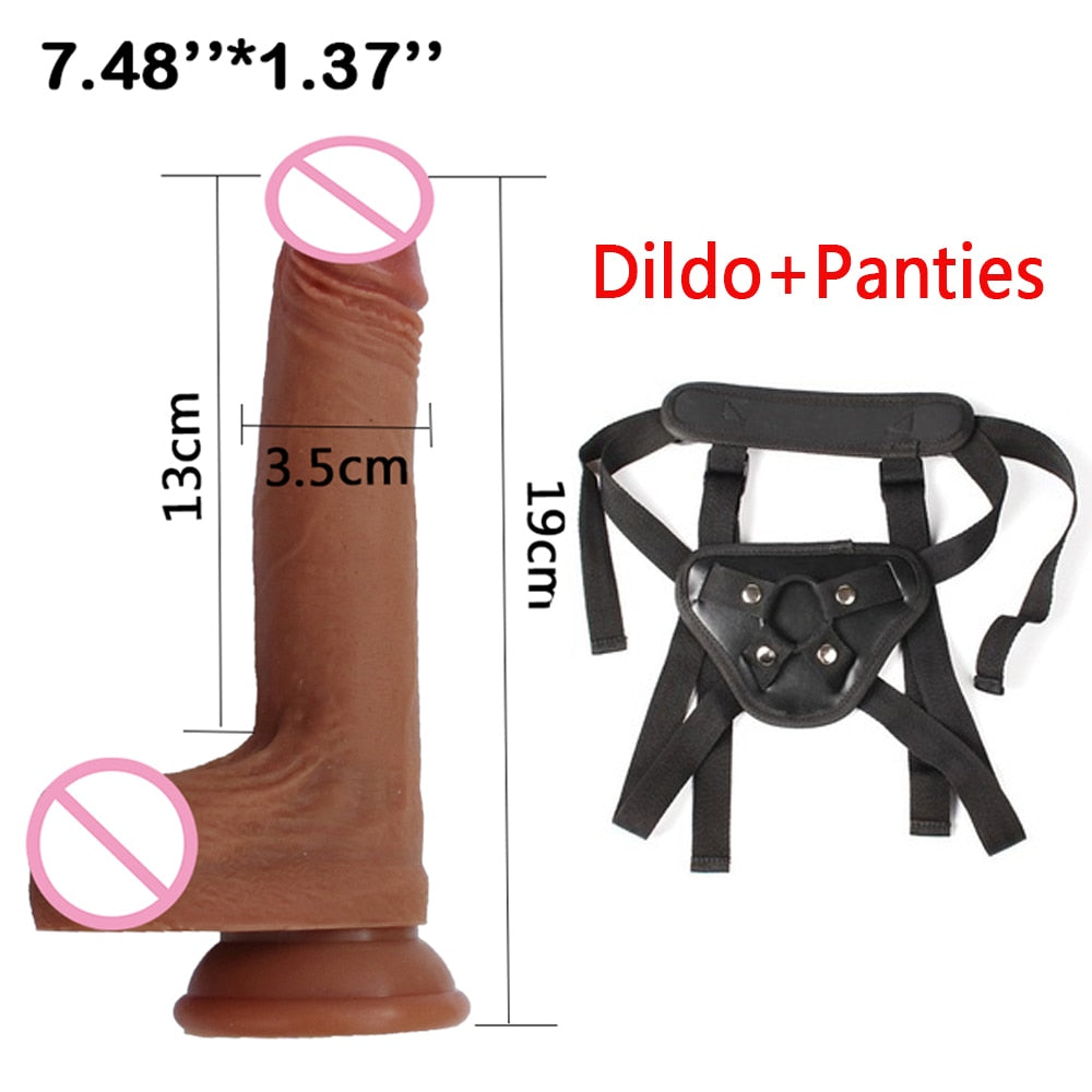 Silicone Dildo Sex Toys For Woman Realistic Penis With Suction Cup G Spot Vagina Stimulator Female Masturbation Sex Products - sextoysok
