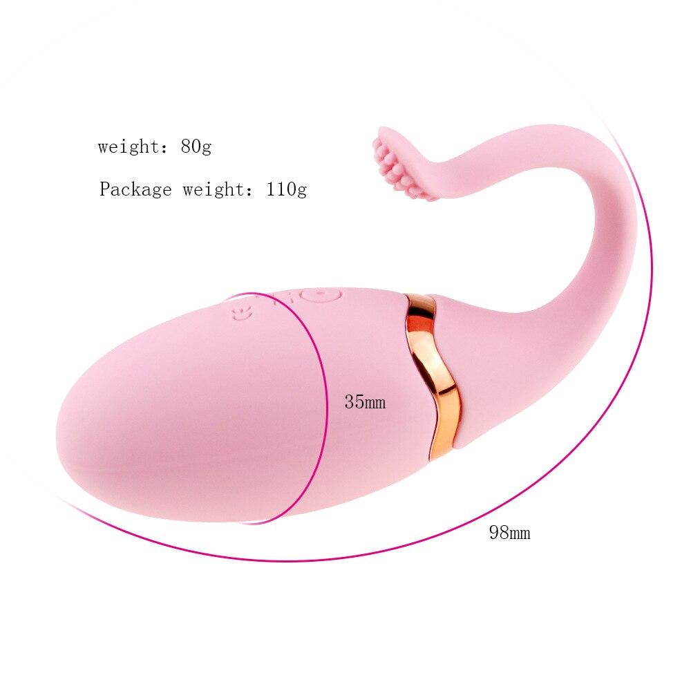 Sex Toys for Woman 10 Speed USB Charging Wireless Remote Control Fish Tail Jump Egg Vibrator Waterproof Massage Vibrator SexGift - sextoysok