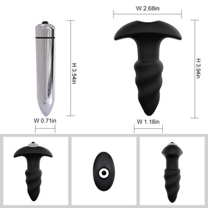 PHANXY Vibrator Male Anal Plug Medical Soft Silicone Anal Cork With Vibration 7 Speed Butt Plug Adult Sex Toys For Women Couples - sextoysok