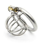 New Super Small Male Chastity Device 45MM Adult Cock Cage With Urethral Catheter BDSM Sex Toys Stainless Steel Chastity Belt - sextoysok