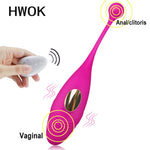 HWOK Panties Wireless Remote Control Vibrator Panties Vibrating Egg Wearable Dildo Vibrator G Spot Clitoris Sex toy for Women - sextoysok