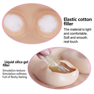 Spring Sale crossdressing B cup boobs silicone breast plate tetas for crossdresser drag queen shemale travesti transexual - sextoysok