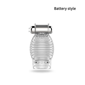 Glans Vibrator For Men Penis Enlargement 10 Modes Glans Massager Penis Endurance Delay Lasting Trainer Masturbate Cup Adult Toys - sextoysok