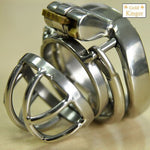 NEW Stainless Steel Super Small Male Chastity Cage with Anti-off ring BDSM Sex Toys For Men Chastity Device 35mm Short Cage - sextoysok