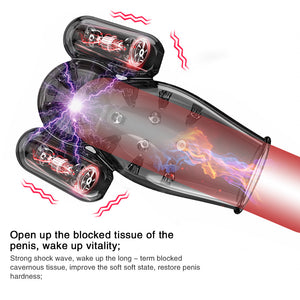 12 modes Ghost Exerciser Penis Sex Toys for Men Glans Vibrator Penis Sleeve Enhancement Delay Lasting Glans Trainer Masturbator - sextoysok