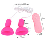 16 Speeds Remote Nipple Sucker Vibrator Breast Pump Nipple Massager Vibration Suction Cup Chest Masturbator Sex Toys for Women - sextoysok