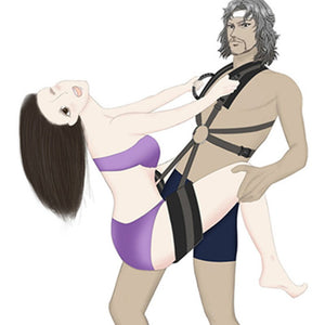 Bdsm Sex Swing Plush Bondage Restraints Open Leg Spreader Couple Flirting Handcuffs Swing SM Game Sex Toys for Women - sextoysok