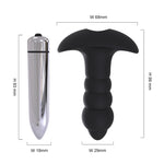 PHANXY Vibrator Male Anal Plug Medical Soft Silicone Anal Cork With Vibration 7 Speed Butt Plug Adult Sex Toys For Women Couples - sextoysok