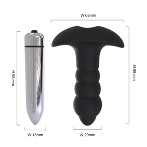 PHANXY Vibrator Male Anal Plug Medical Soft Silicone Anal Cork With Vibration 7 Speed Butt Plug Adult Sex Toys For Women Couples - sextoysok