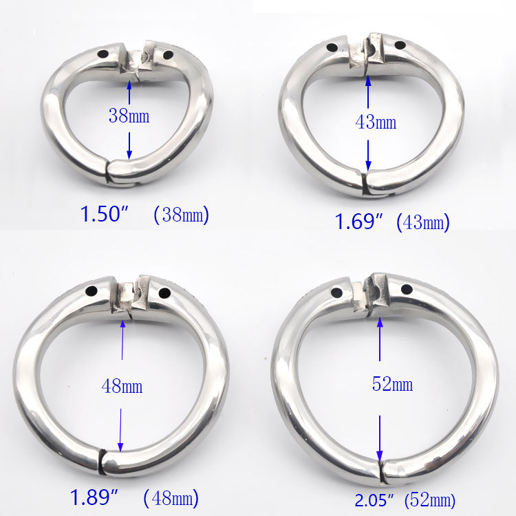 CHASTE BIRD KIDDING ZONE 2020 New Metal Openable Ring Design Male Chastity Device Penis Ring Vent Hole Cock Cage Sex Toys - sextoysok