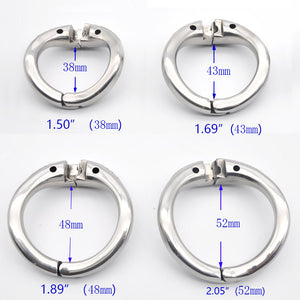 CHASTE BIRD KIDDING ZONE 2020 New Metal Openable Ring Design Male Chastity Device Penis Ring Vent Hole Cock Cage Sex Toys - sextoysok