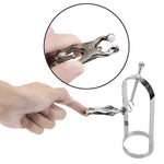 Torture Play Clamps Adjustable 1 Pair Breast massage Retention Device Metal Nipple Clips Nipple Stimulator Bondage - sextoysok