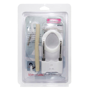 Enlargement Penis Extender Medical Free Penis pump Enlarger Stretcher Male Enhancement Kit Pro Tension Sex Toys for men (White) - sextoysok